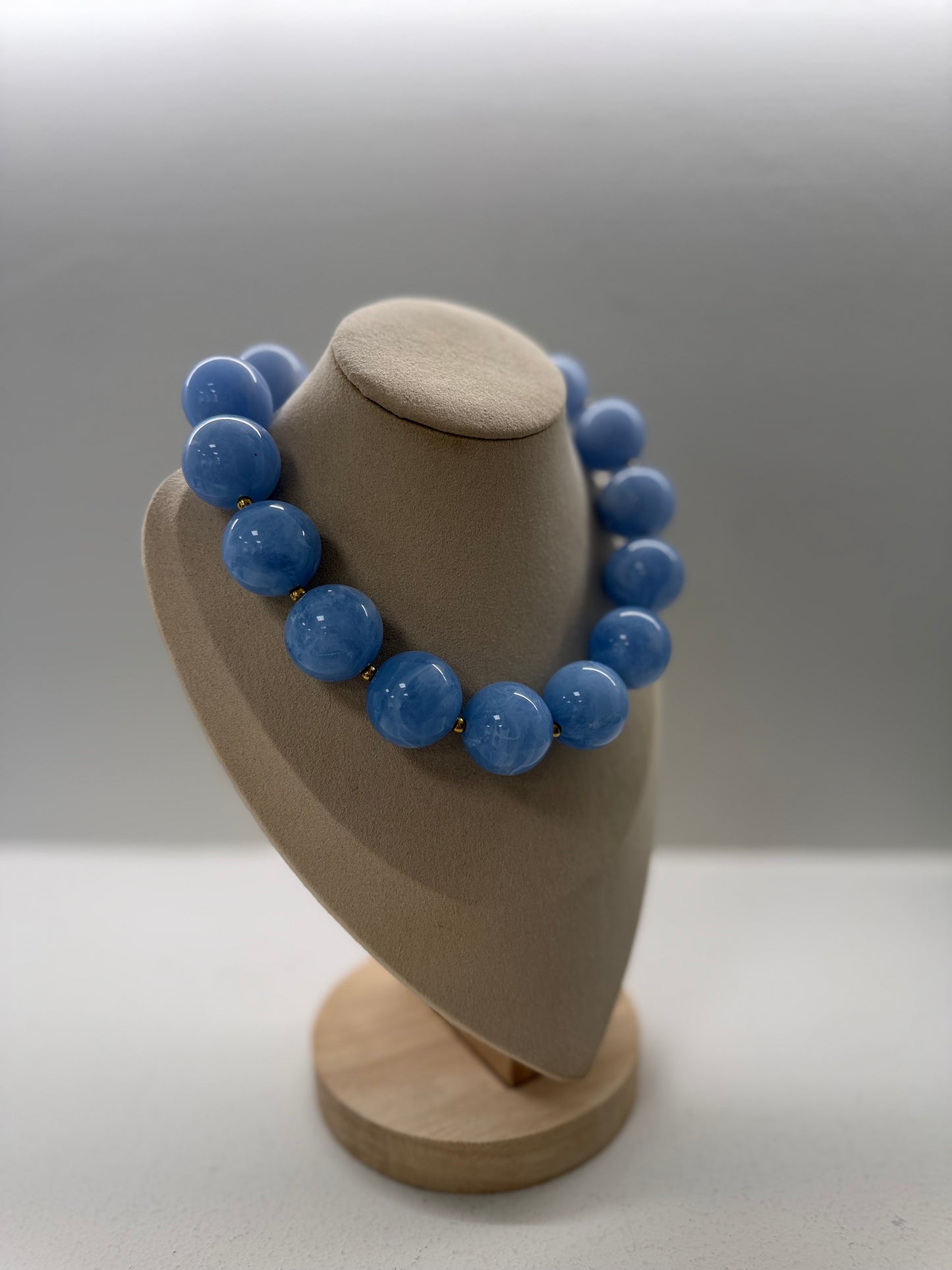 COLLAR BOLAS CELESTE