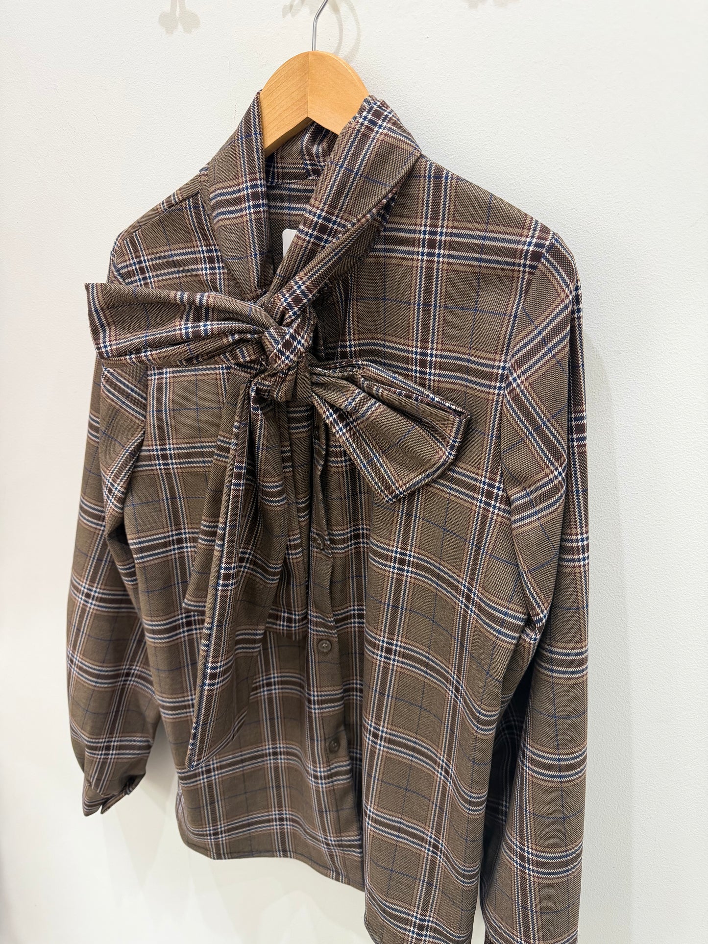 BLUSA CUADROS LAZO