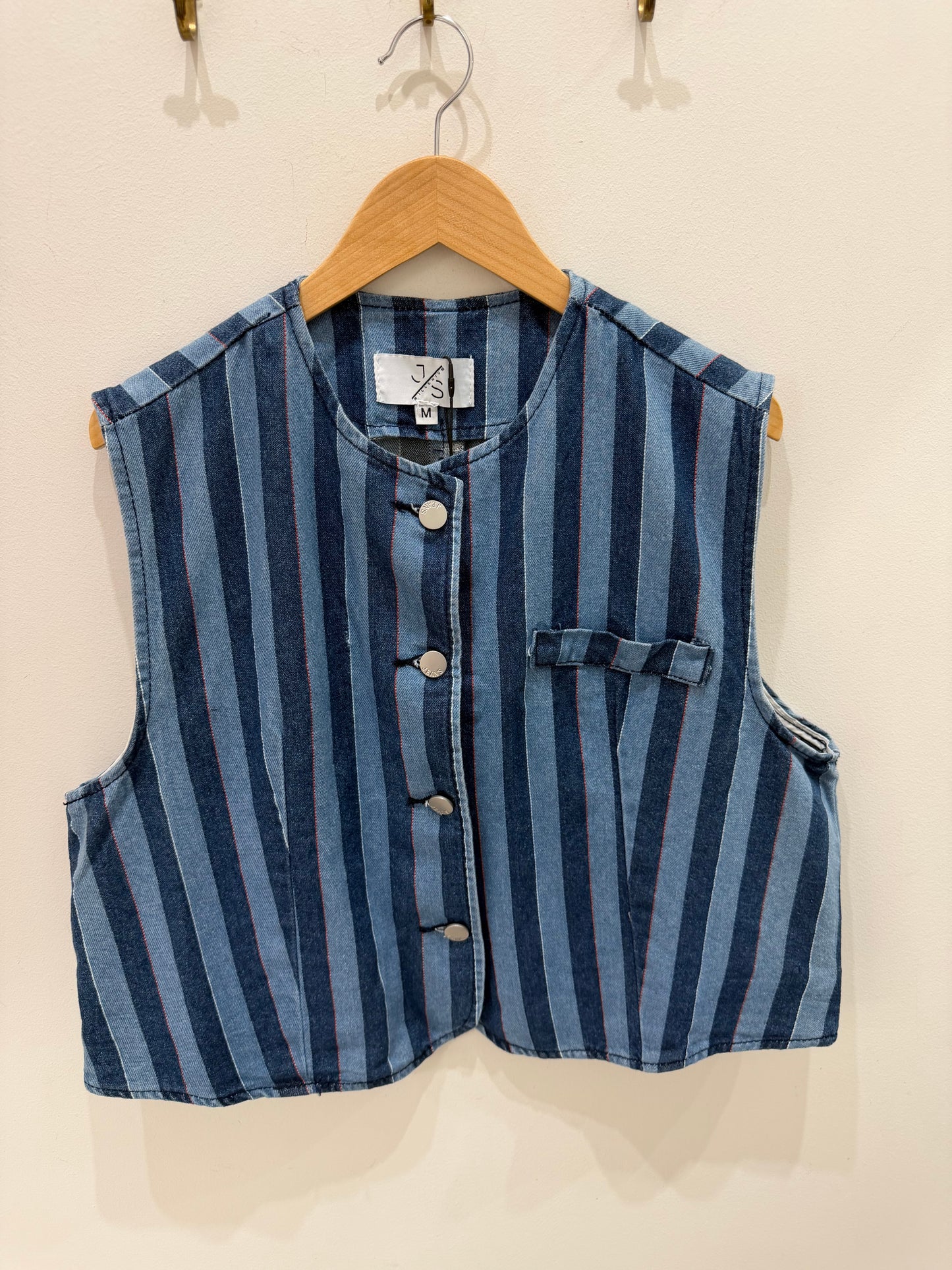 CHALECO VAQUERO RAYAS