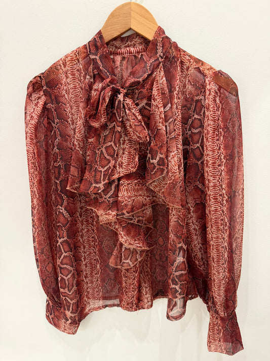 BLUSA SERPIENTE TRANPARENTE