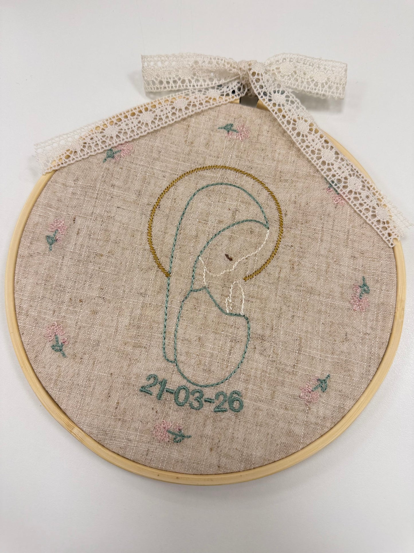 BASTIDOR VIRGEN VERDE AGUA