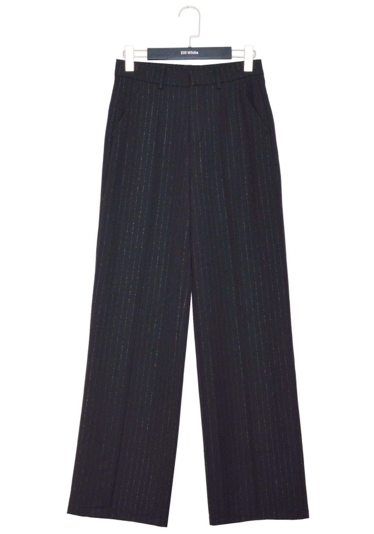 PANTALÓN GRIS RAYA HILO METALIZADO