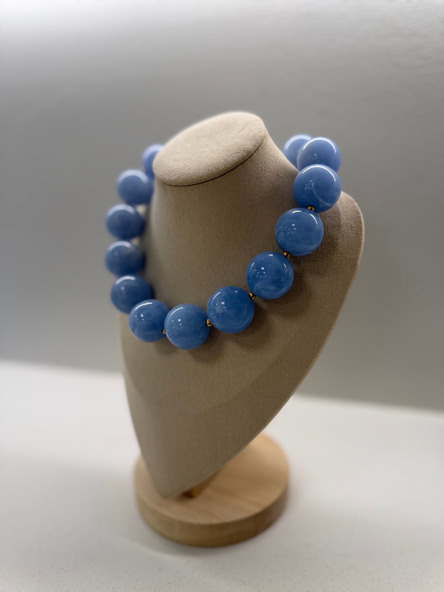 COLLAR BOLAS CELESTE