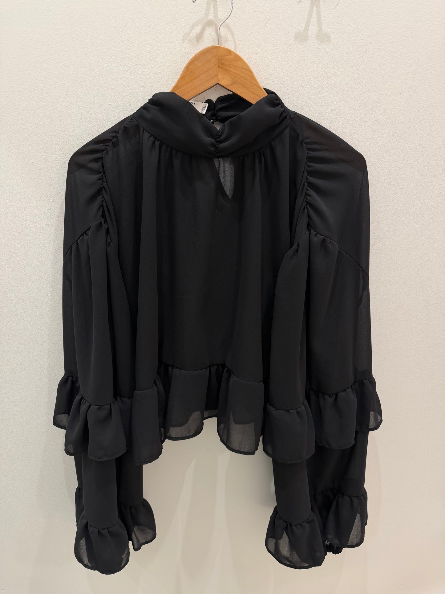BLUSA GASA NEGRA