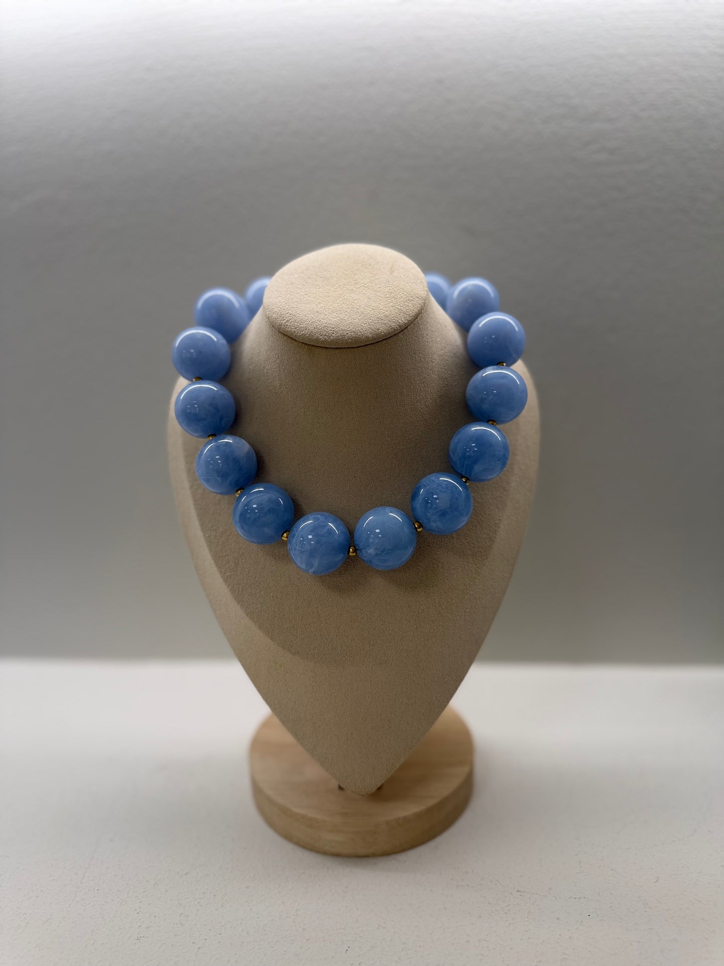 COLLAR BOLAS CELESTE