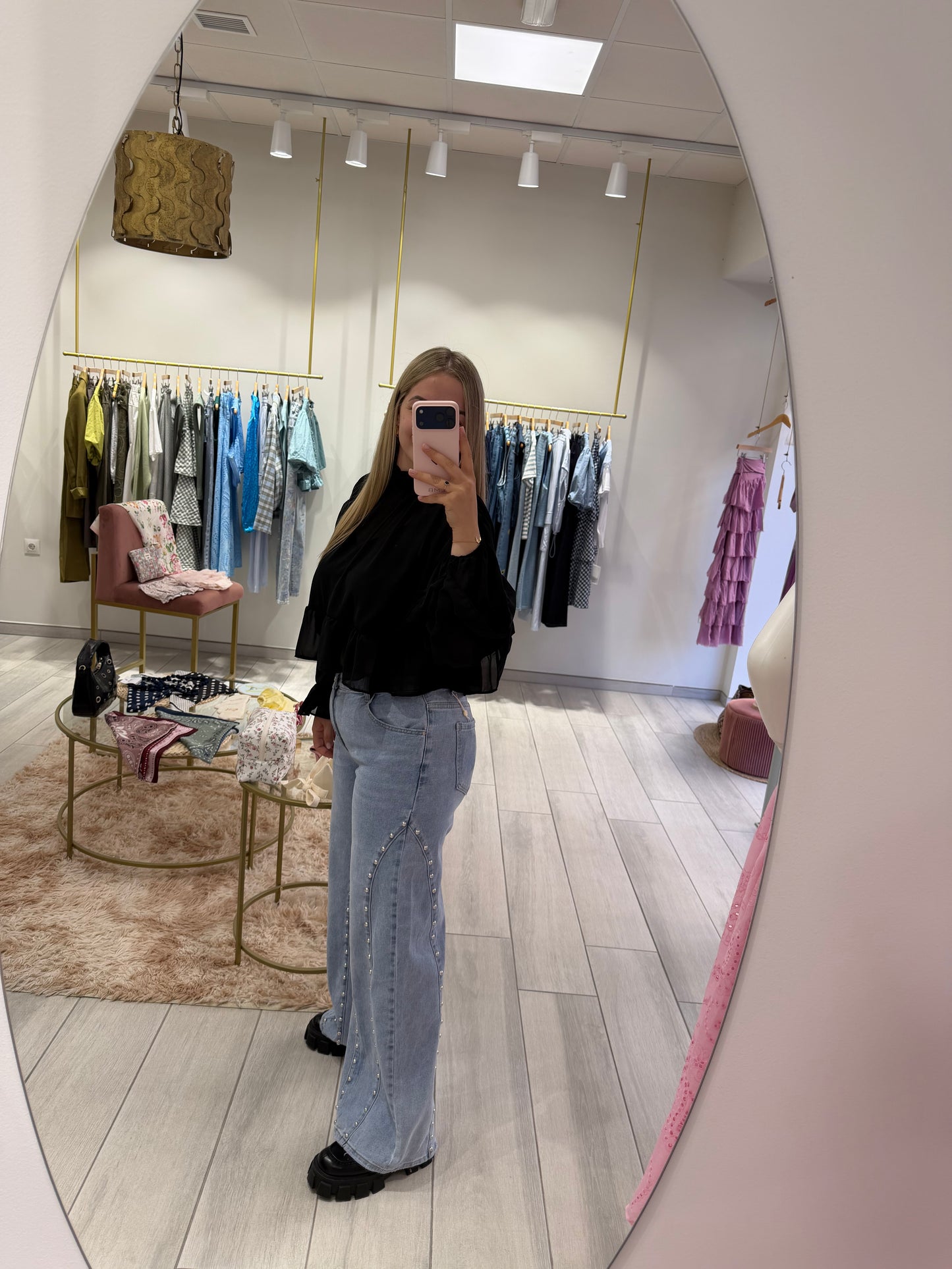 BLUSA GASA NEGRA