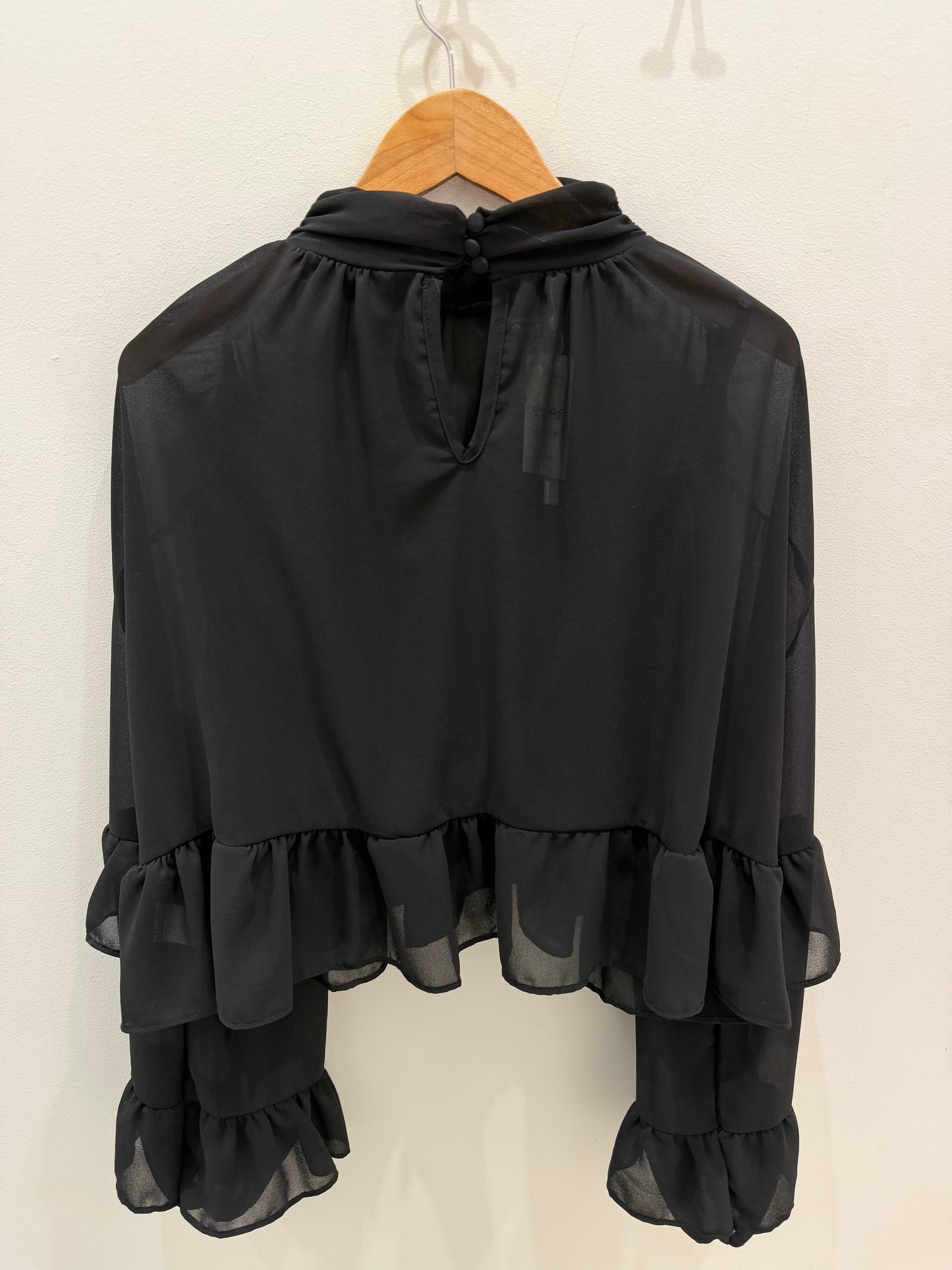 BLUSA GASA NEGRA