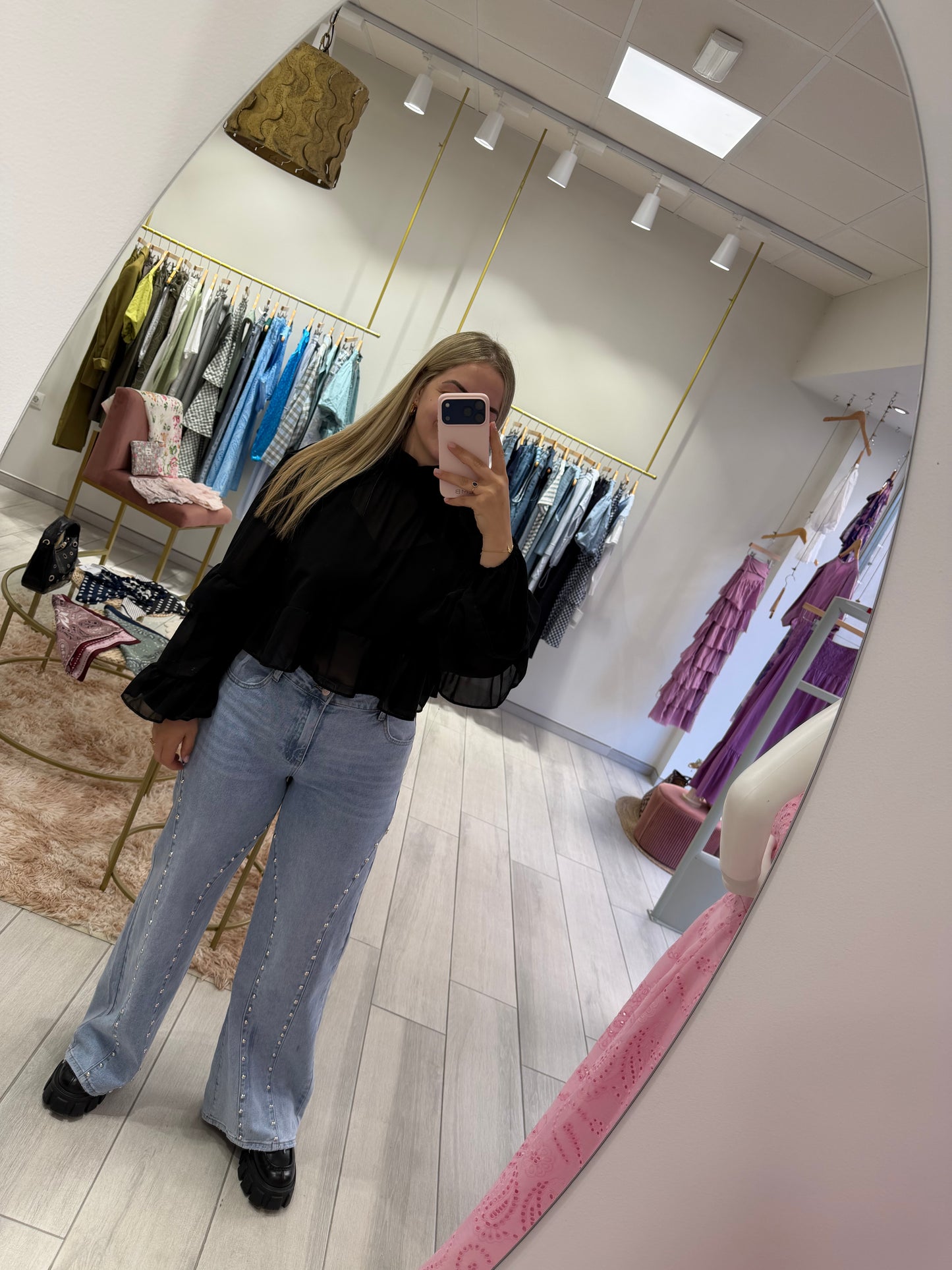 BLUSA GASA NEGRA