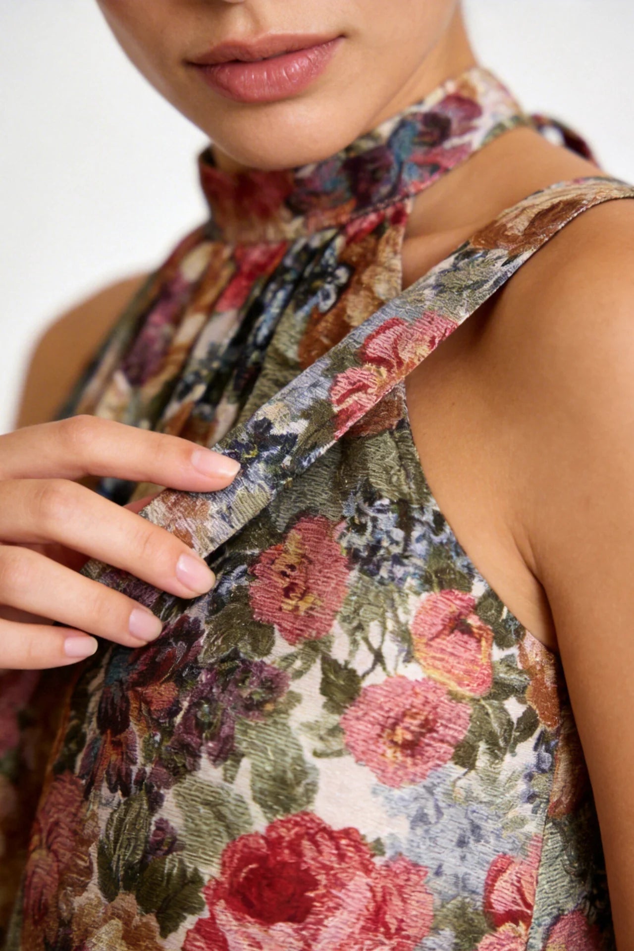 TOP HALTER FLORES