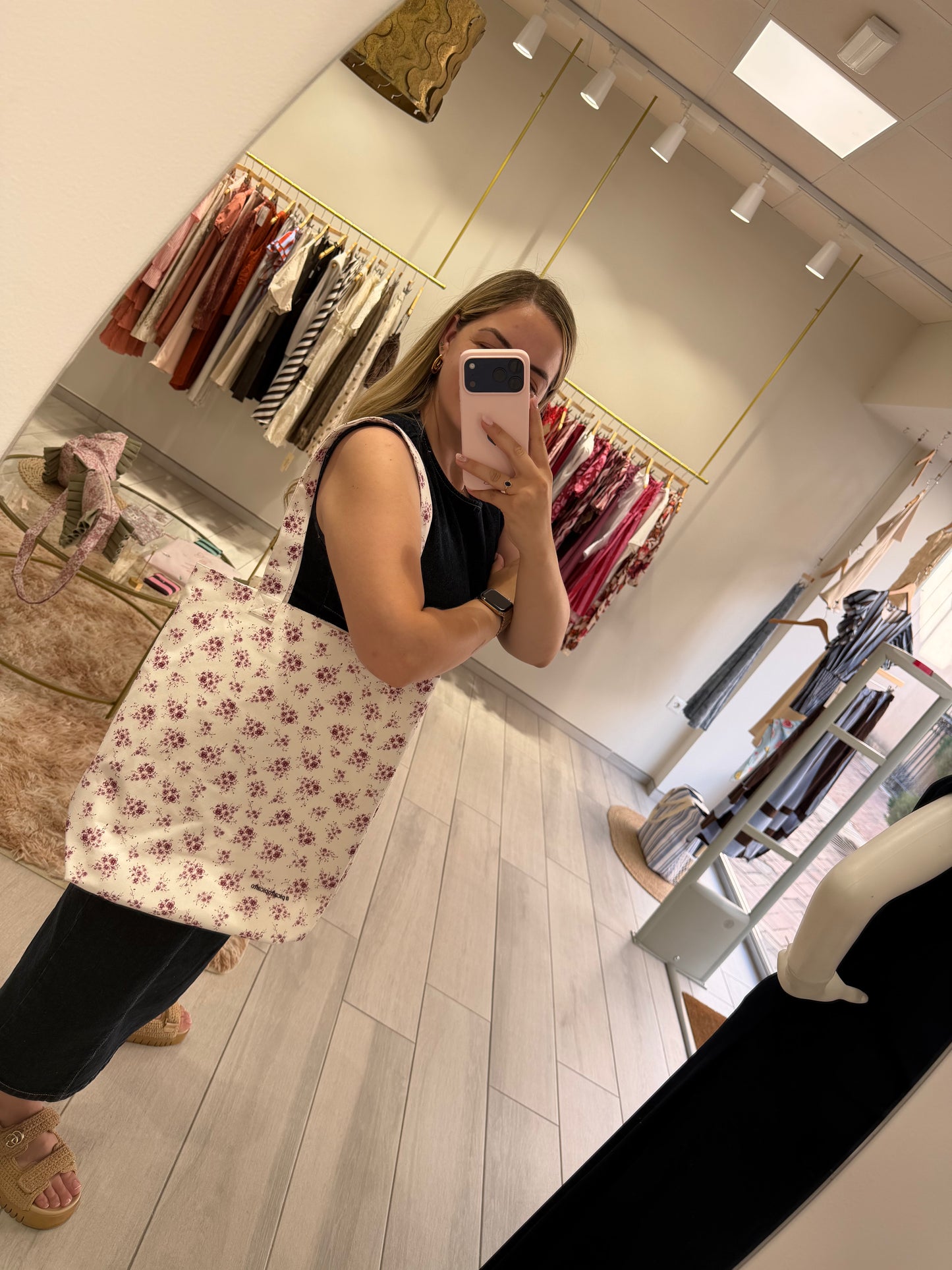 BOLSO TOTE BAG FLORES
