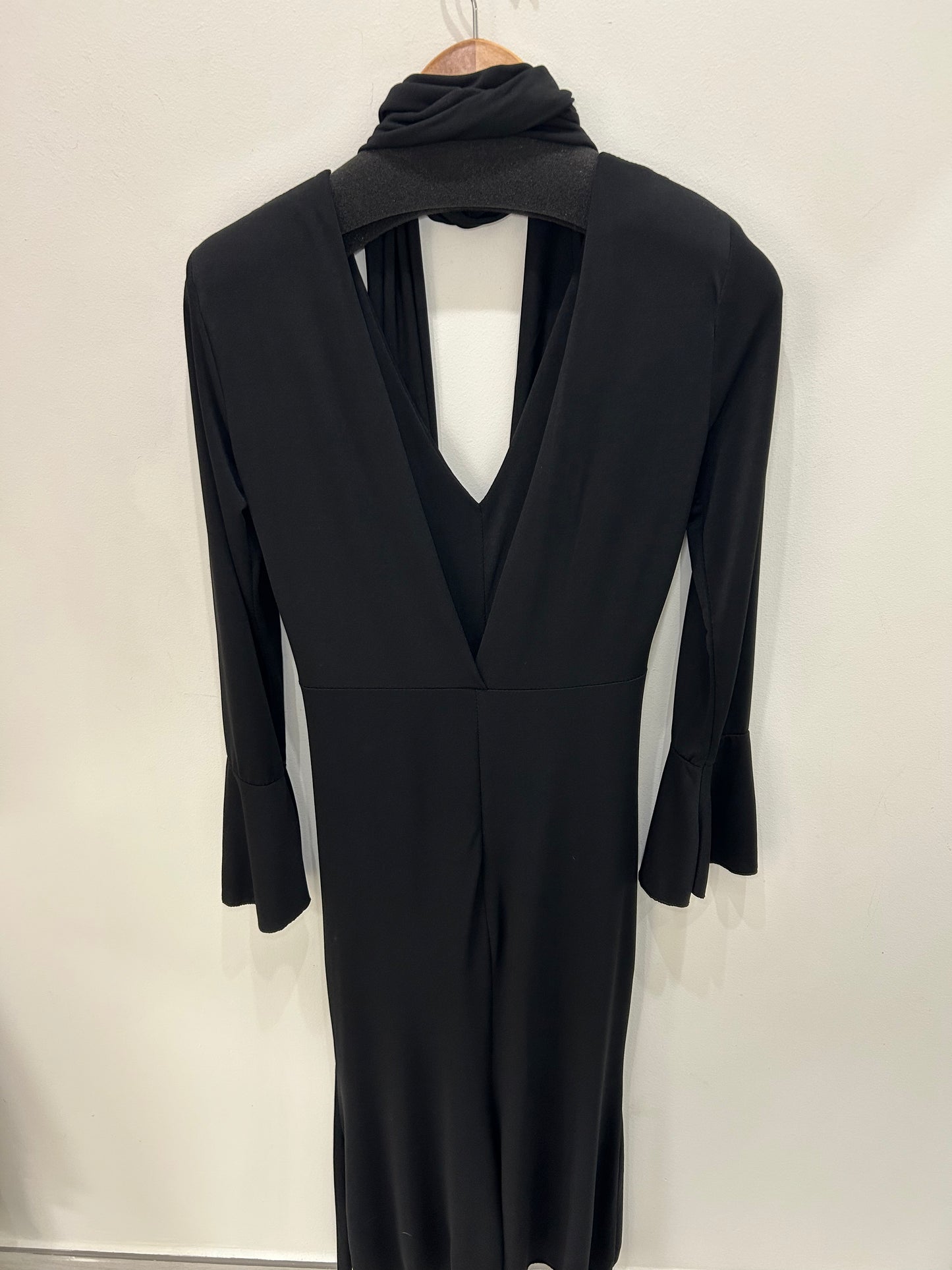 VESTIDO NEGRO FRUNCIDO