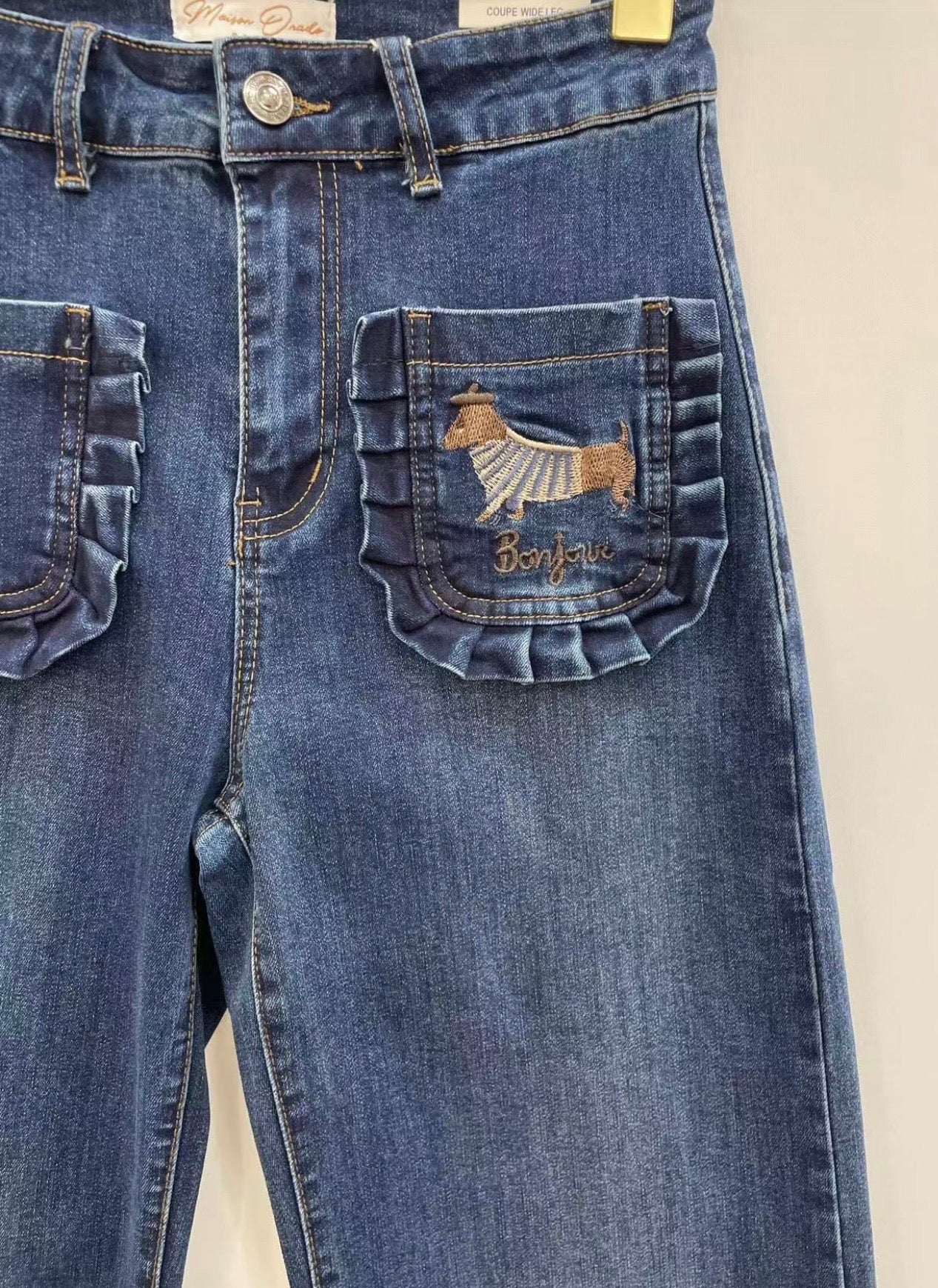 PANTALÓN VAQUERO PERRO SALCHICHA