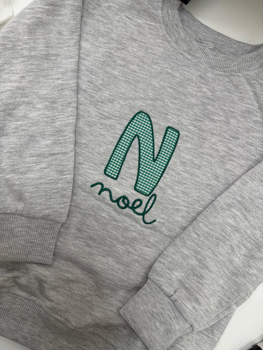 SUDADERA GRIS PERSONALIZADA