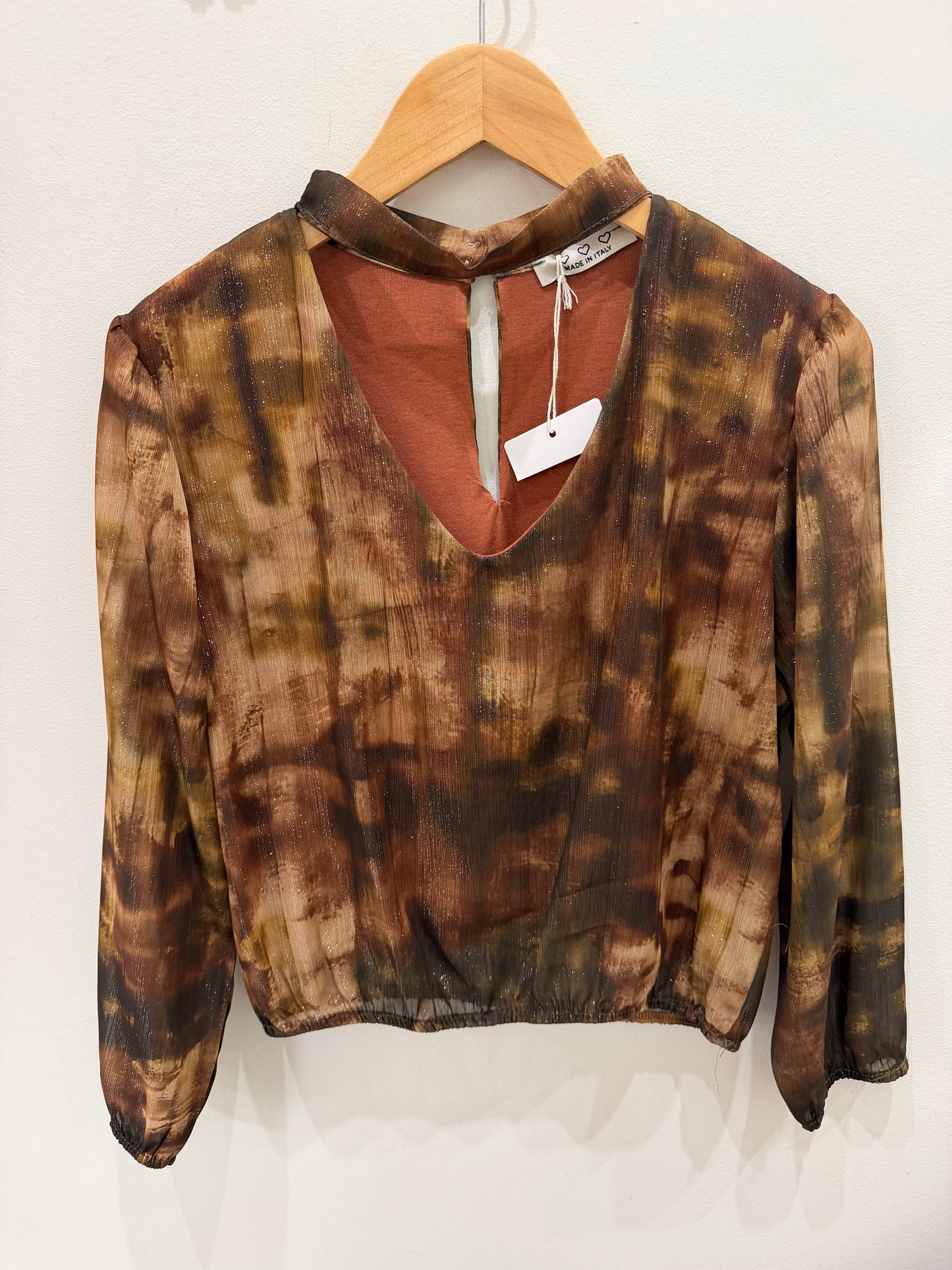 BLUSA ESTAMPADA CHOKER