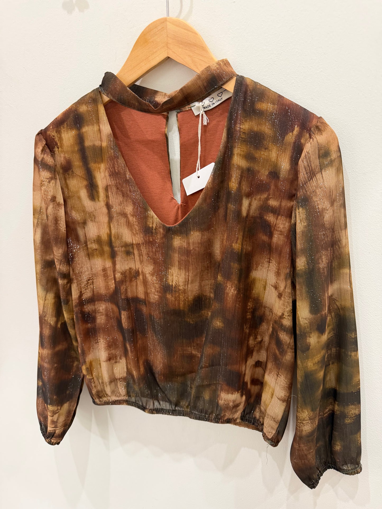 BLUSA ESTAMPADA CHOKER