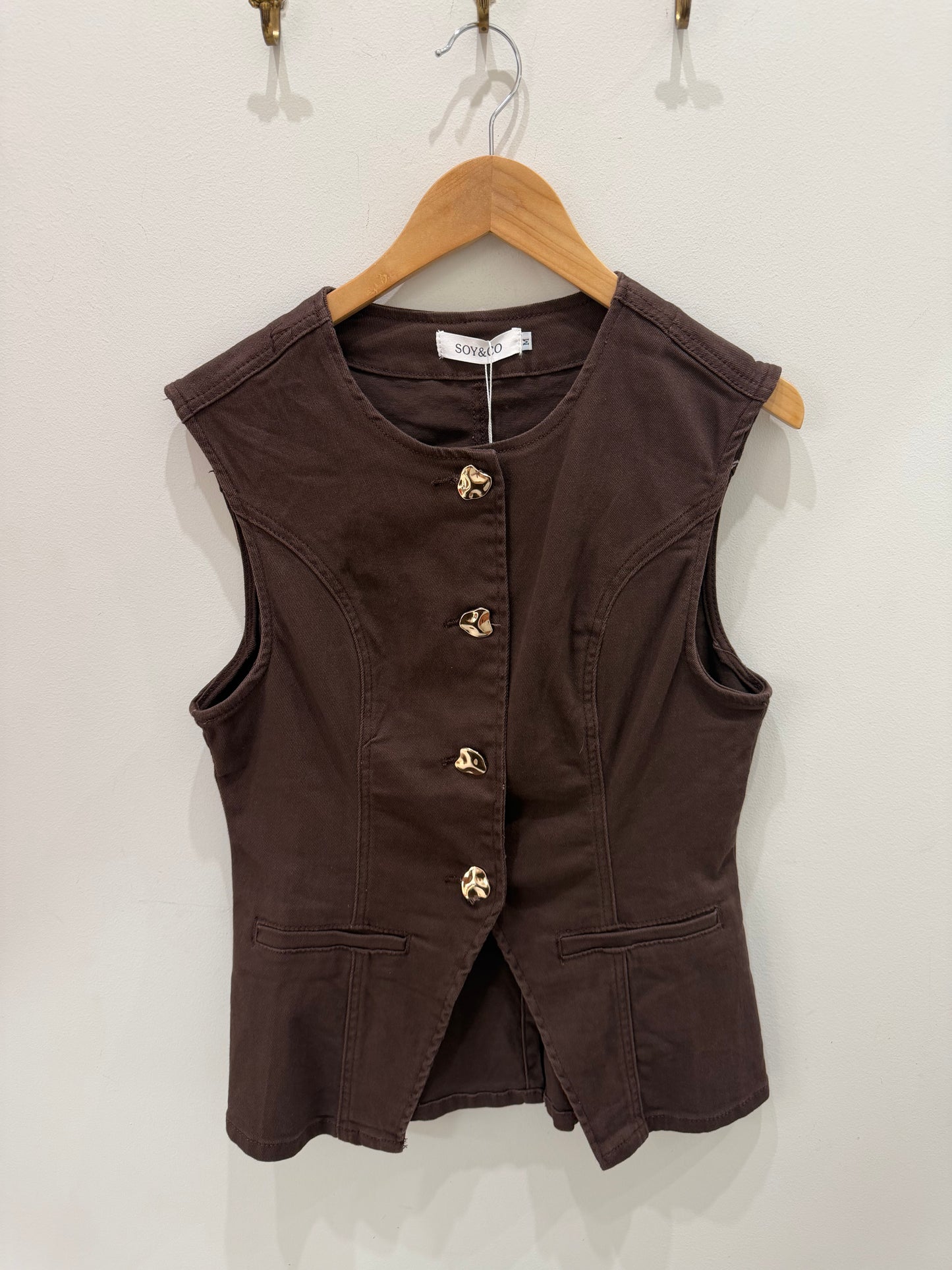 CONJUNTO VAQUERO MARRÓN