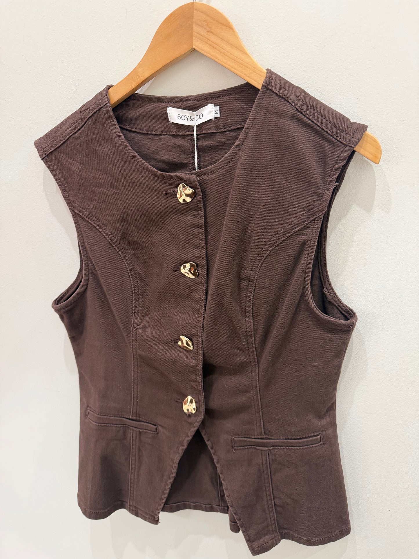 CONJUNTO VAQUERO MARRÓN