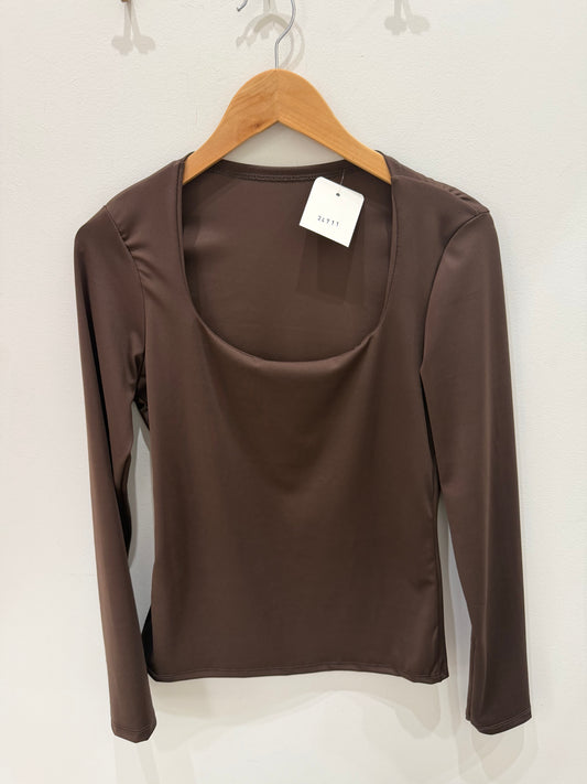 CAMISETA LYCRA MARRÓN